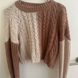 Chunky Knit Colorblock Sweater